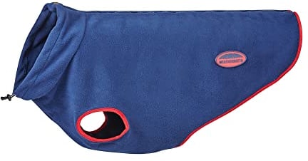 Weatherbeeta 2022 Comfitec Fleece Mit Reißverschluss Hundemantel 1003457 - Navy/Rot