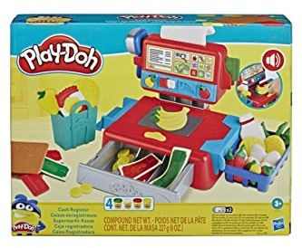 Play-Doh, Spielzeug Registrierkasse mit 4 Dosen Knete