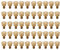 Vis à oreilles en laiton, 50pcs vis à oreilles moletées plates à tête ronde en cuivre pur fournitures industrielles antidérapantes(M5*8mm)