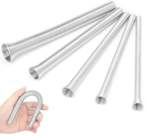 5Pcs Piegatubi a Molla, 1/4, 5/16, 3/8, 1/2, 5/8 Pollici Set di Molle per Piegare Tubi per Tubi Elettrici In PVC per Rame, Alluminio