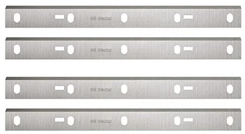 Generisch FMingNian 2 Paar 258 mm HSS Hobelmesser 258 x 22 x 2 mm Dicke Hobelmesser Ersatzteil für HMS1070 Bernardo PT-250 Kity DRA260