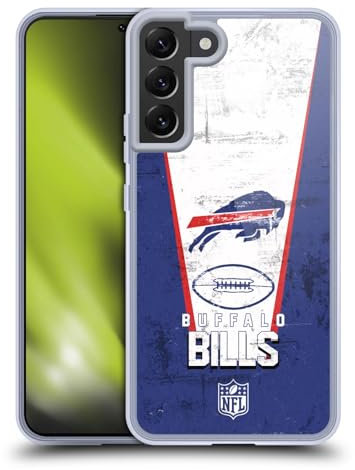 Head Case Designs Offizielle NFL Banner Buffalo Bills Logo Art Soft Gel Handyhülle Hülle kompatibel mit Samsung Galaxy S22+ 5G