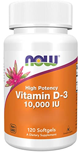 Now Foods, Vitamin D3 Depot, 10000 IU, 1 Capsule Every 10 Days, Cholecalciferol from Lanolin, 120 Softgels, Lab-Tested, Gluten Free, Soy Free, Non GMO