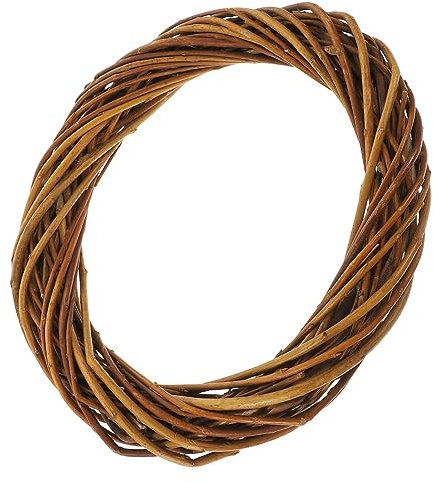 Abaodam Weidenkranz Bastelrohling Naturweide DIY Blumenkranz Dekoration Für Weihnachten Hochzeit Fenster Tür Vielseitiger Kranzrahmen Für Handgemachte Festivaldeko