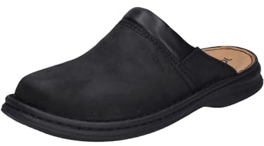 Josef Seibel Herren Clogs Max, Männer Slipper,Weite G (Normal),schluepfschuhe,Slip-ons,Backless Slipper,Mules,schwarz,40 EU