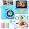 Kids Camera for Girls Boys, Instant Camera for Kids with Print Paper, 1080P HD Digital Camera Toy, Video Recorder, 32GB SD Card, 6 Color Pens, Birthday for 3 4 5 6 7 8 9 10+ Year Old