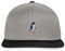 Spreadshirt Kleiner Pinguin Stickerei Snapback Cap, One Size, Graphit/Schwarz