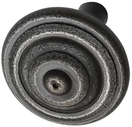 SCHÖRGHOFER 2545 KNOPF/ROSETTE Türknopf KLAM, fest vernietet in Zierros. rund, Eisen alt Geb.,