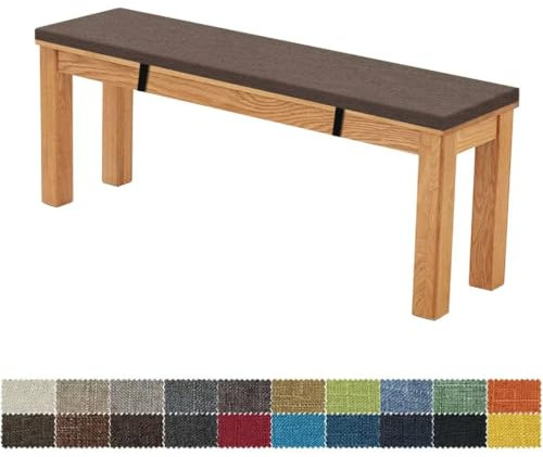 FIOVIP Bankauflage Bankkissen Sitzbankkissen 160X40X5CM Abnehmbar Waschbar Doppelt rutschfest Hochelastischer Geeignet für Gartenbänke, Schaukeln, Terrassen, Innenbänke(Trockenes Braun)