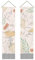 AHANDMAKER 2 Stück Boho Abstrakte Frau Wandteppiche Farbklumpen Wandteppich Schicke Einfache Linie Quaste Wandteppich Wandbehang Für Zimmer Kunst Heimdekoration, 13 x 51 Zoll