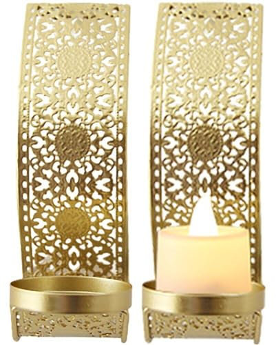 Wandmontierter Kerzenhalter, Bauernhaus-kerzenleuchter, Raumdekoration, Metall-wandkerzenhalter, Teelicht-Kerze, Hängender Teelichthalter, Metall-kerzenleuchter, Halterung