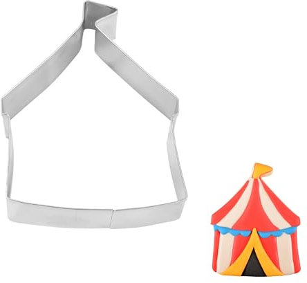 R&M Ausstechform Zirkuszelt, Edelstahl, 8,9 cm