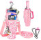 Water Bottle Carrier Bag with Phone Pocket and 2 Straw Covers Compatible with Stanley/Meoky/BrüMate 40 oz Tumbler with Handle,Water Bottle Holder with Adjustable Strap Fits for Stanley Cup Accessories