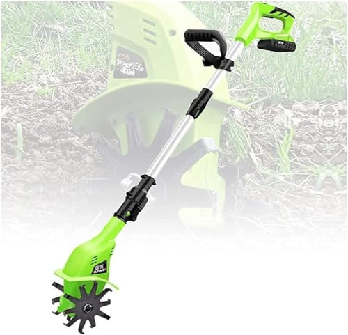 ELzEy motobineuse électrique Houe électrique portative portative au Lithium, Petit motoculteur de Type Domestique, desserrage, motoculteur agricole pour La Préparation des Lits De Semences