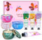 Geschenke Weihnachten, Kleine Weihnachtsgeschenke für Frauen Männer - Duftkerzen Geschenkset 4 x 90g | Handcreme Set 4 x 30g, Geschenkset für Kollegen, Mama, Freundin