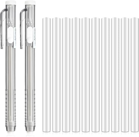 12 x einziehbare mechanische Radiergummis mit Ersatz-Radiergummis Bleistift Radiergummi Stift Malerei Radiergummi für Schule Büro