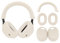 umvowuxa 3 Set Case Cover Compatible with Sony WH-1000XM5 Headphones,Embody Ear Pad Cover/Headband Cover/Ear Cover Soft Silicone Headphones Accessories(Off White)