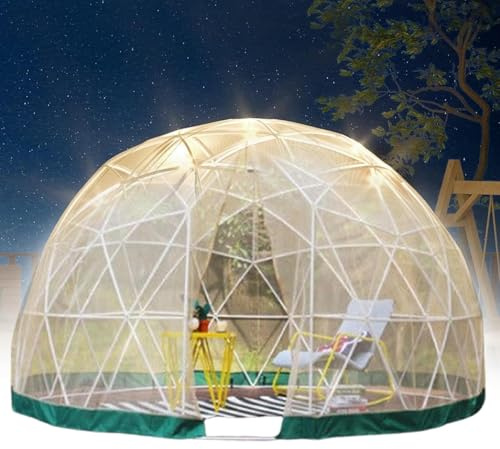 aromaoveite Garden Dome Igloo Bubble Tent House Outdoor 10/12 Ft, Dome Tents, Weatherproof Greenhouse Garden Bubble Tent, Mesh Garden Dome House For Backyard, Party,2.9m