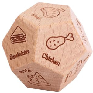Essenswürfel, Date Night Würfel für Paare aus Holz Essensentscheidungswürfel Spiel Date-Ideen für Ihn Sie Ehemann Ehefrau Freund Freundin Jahrestag Valentinstag Geburtstagsgeschenk