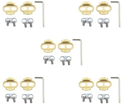5 set Mountain Bicycle Clipless Cleats Set 2 Bolt Shoes Cleat for Eggbeater Pedals