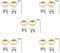 5 set Mountain Bicycle Clipless Cleats Set 2 Bolt Shoes Cleat for Eggbeater Pedals