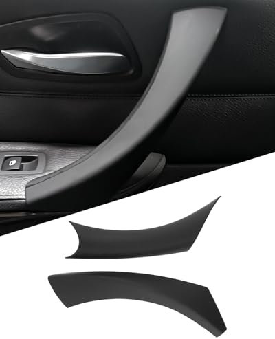 SHSBSCAR Abdeckung für Türgriff links, Innenverkleidung für BMW 320i, 328i, 330i, 335i, 3er E90, E91, E92, E93, M3 (2005-2012) – Schützt Original-Türgriffe (Linke Seite, Schwarz)