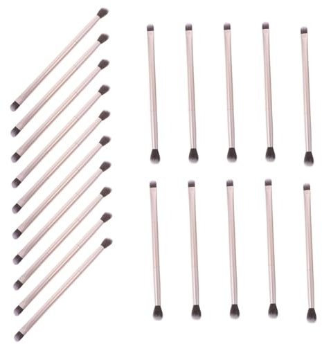 DRESSOOS 20stücke Doppelseitige Augenpinsel Kosmetikpinsel Für Lidschatten Make-up Zubehör Mit Leichtem Griff Für Einfache Reinigung Und Täglichen Gebrauch
