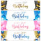 Cartel personalizado de feliz cumpleaños de 3 x 1 pies, con nombre personalizado de edad 16, 18, 21, 30, 40, 50, 60, póster de regalo para fiestas infantiles, telón de fondo impreso
