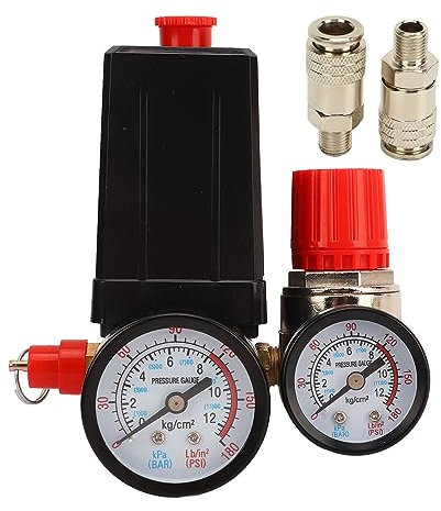 Interrupteur de pression de compresseur d'air Vanne de commande automatique 180 psigauge pour l'atelier de garage à domicile