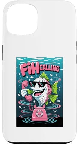 Fih Calling – Funny Incoming Phone Call Fish Meme Case for iPhone 13