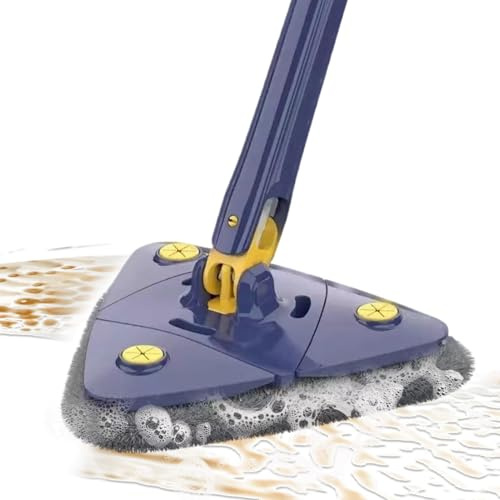 Wall Cleaner Mop - Long Handle Wall Cleaner Mop | Extendable 360 Degree Rotatable Wet Dry Duster, Cleaning Supplies for Home Apartment Dorm
