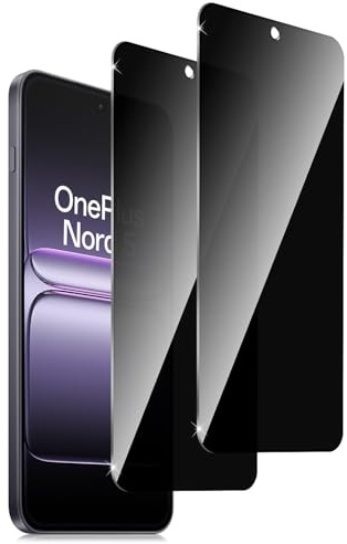 Holilo Para OnePlus Nord 5 Protector de Pantalla Privacidad Cristal Templado 【2 Piezas】,Anti Espía Privacy Vidrio Película HD Vidrio Templado Anti-Arañazos