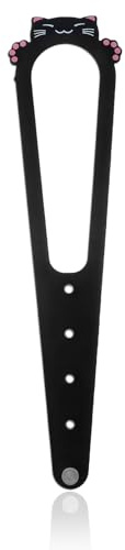 PEOVLVN Cat Door Stopper, 5 Adjustable Sizes Door Buddy Cat Door Latch to Keep Dog Out of Litter Box and Food Door Prop for Cats, No Tool Required & No Wall Damage (Blcak)