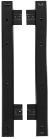 Générique Support de Clavier Coulissant en Acier Laminé à Froid 35 MM de Large Rail Extensible de 14 Pouces Noir Plateau Coulissant pour Clavier de Bureau pour Bureau et Tiroirs