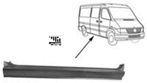 Van Wezel 3075110 Marche-Pied Droit (Côté Passager)