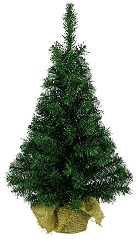 Tannenbaum grün im Jutesack 35cm