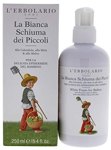 L'Erbolario Baby- und Kinderpflege Schaumbad für Körper und Haare, 1er Pack (1 x 250 ml)