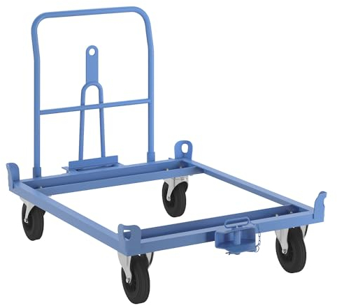 eurokraft | Fahrgestell mit Zugdeichsel und Kupplung | Tragfähigkeit 500 kg | Ladeflächenbreite 1010 mm