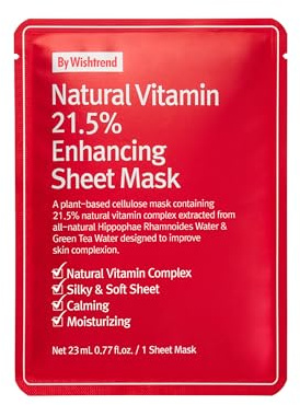 C20 OST Masque tissus “Natural vitamin 21.5 enhancing sheet mask 23 gr”