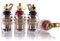 Hifi Lab Morsetti a polo, placcati in oro 24 K, terminal binding post banana, presa audio di fascia alta, morsetti di collegamento avvitabili, 4 x