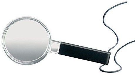 Biconvex Leselupe [Eschenbach 264265] PXM®-Leichtlinse, Duplex-beschichtet für randscharfe, verzeichnungsfreie Abbildung, Abmessungen Linse: Ø 65 mm, Vergrößerung: 3X, Dioptrie: 7,4