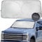Kinder Fluff Parasol para Parabrisas | Cubierta Reflectante y Plegable para Parabrisas con Bloqueo del 99% de Rayos UV | Accesorios para Ventanas y el Interior del Coche - XL (167x95 cm)