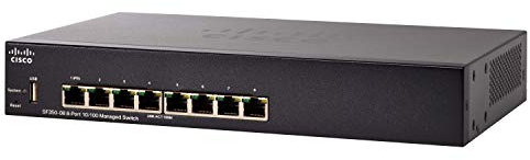 Cisco SF350-08 10/100-Managed Switch mit 8 Ports (SF350-08-K9-EU)