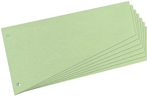 Herlitz Trennstreifen Trapez 230 x 120 mm (500 Stück, grün)