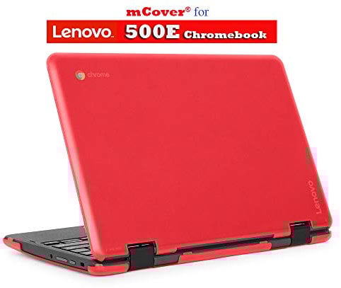 mCover Hard Shell Case for 2018 11.6 Lenovo 500E Series 2-in-1 Chromebook Laptop (NOT Fitting Lenovo N21 / N22 / N23 /100E / 300E / Flex 11 Chromebook) (11.6 Inch Lenovo Chromebook 500E G2, Red)