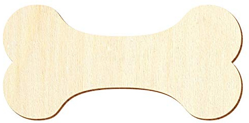 Holz Knochen - Deko Basteln 3-50cm, Größe:8cm, Pack mit:10 Stück
