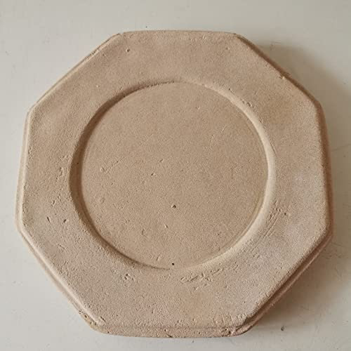garden ornaments and accessories Small Octagonal Concrete Base - Cream