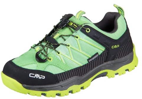 CMP Kids Rigel Low Trekking Shoes Kids WP, Zapatos de Trekking Unisex niños, Cactus, 38 EU