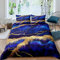 Homewish Chic Girly Marmor Bettbezug,Kinder Bronzing Abstrakt Bettwäsche Set 135x200 Teens Gold Glitzer Trösterbezug Marmor Tie Dye Tagesdecke Dekorativ 2 Stücke mit 1 Kissenbezug