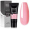 ROSALIND Ricostruzione Unghie Gel 80ml, Rosa Extension, Acrygel Poly Pearl Pink Ispessente Nail Art per Principianti e Professionisti